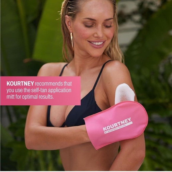 🆕 Kourtney By Kourtney Kellar Instant Self-Tan Hyaluronic Acid Mousse and Mitt - Picture 4 of 10